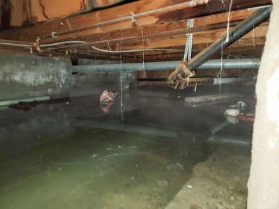 Crawl Space Water Remediation detail
